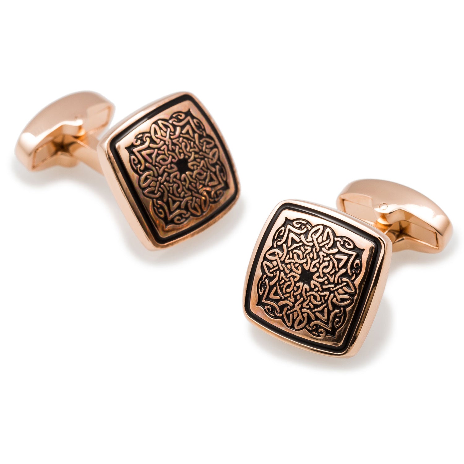 King Mansa Musa of Mali Rose Gold Cufflinks