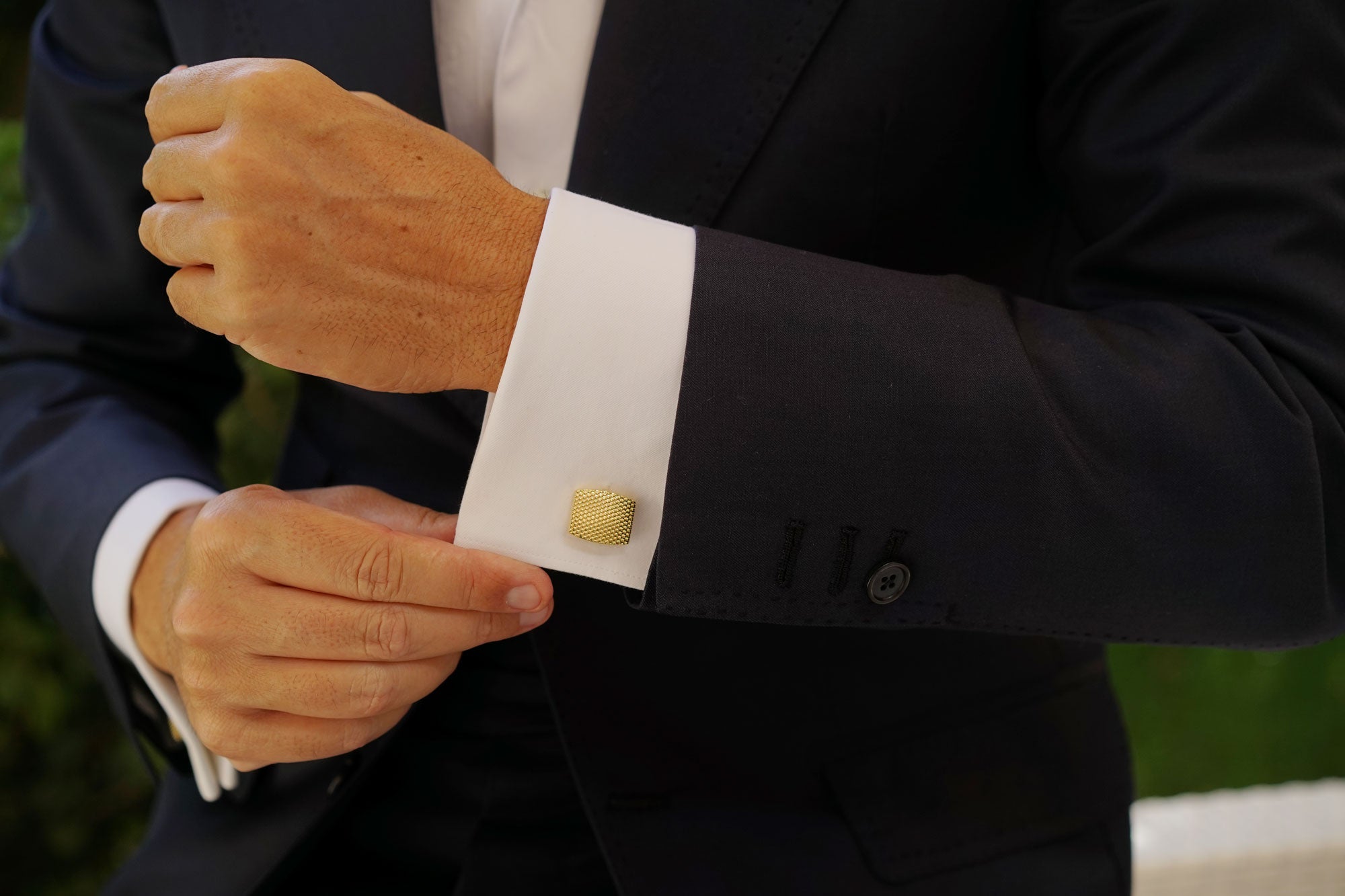 Honeycomb Gold Cufflinks