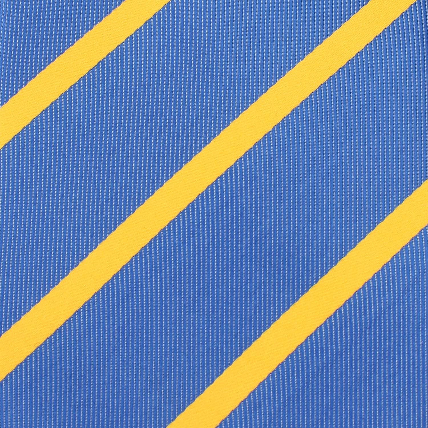 Sky Blue with Yellow Stripe Kids Diamond Bow Tie