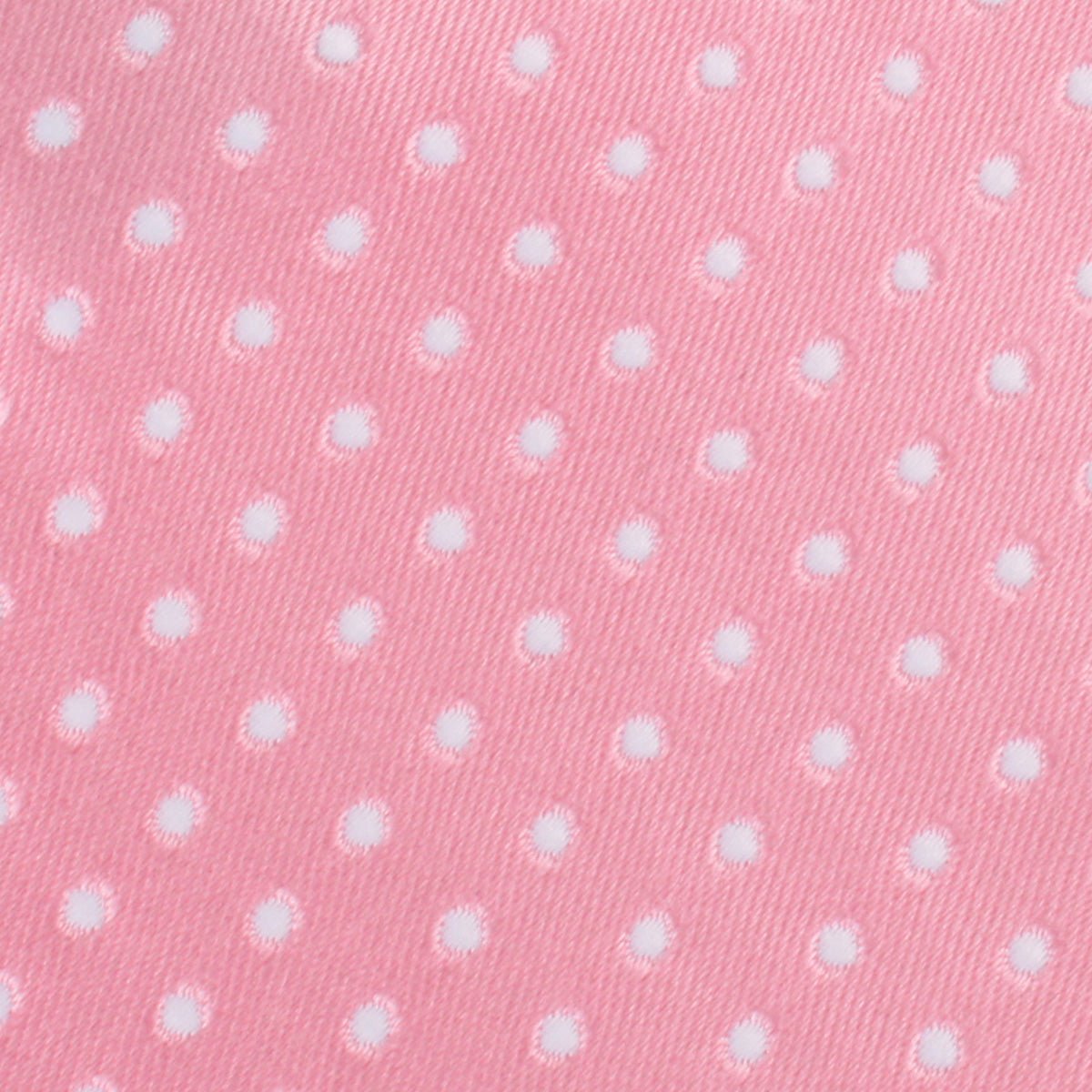 Rose Pink Mini Polka Dots Self Bow Tie