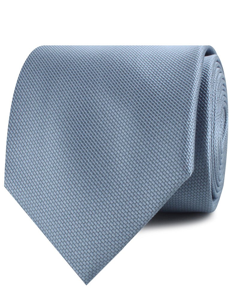 Steel Blue Weave Necktie