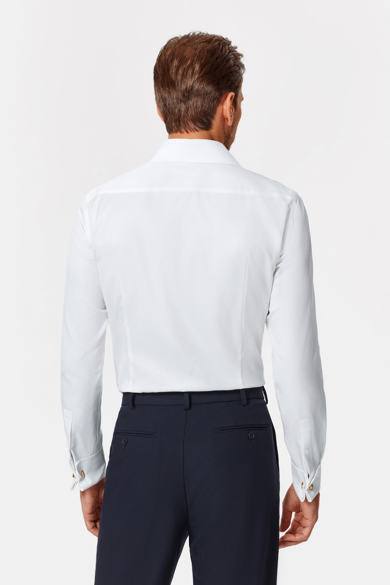 Walters White Twill French Cuff Shirt