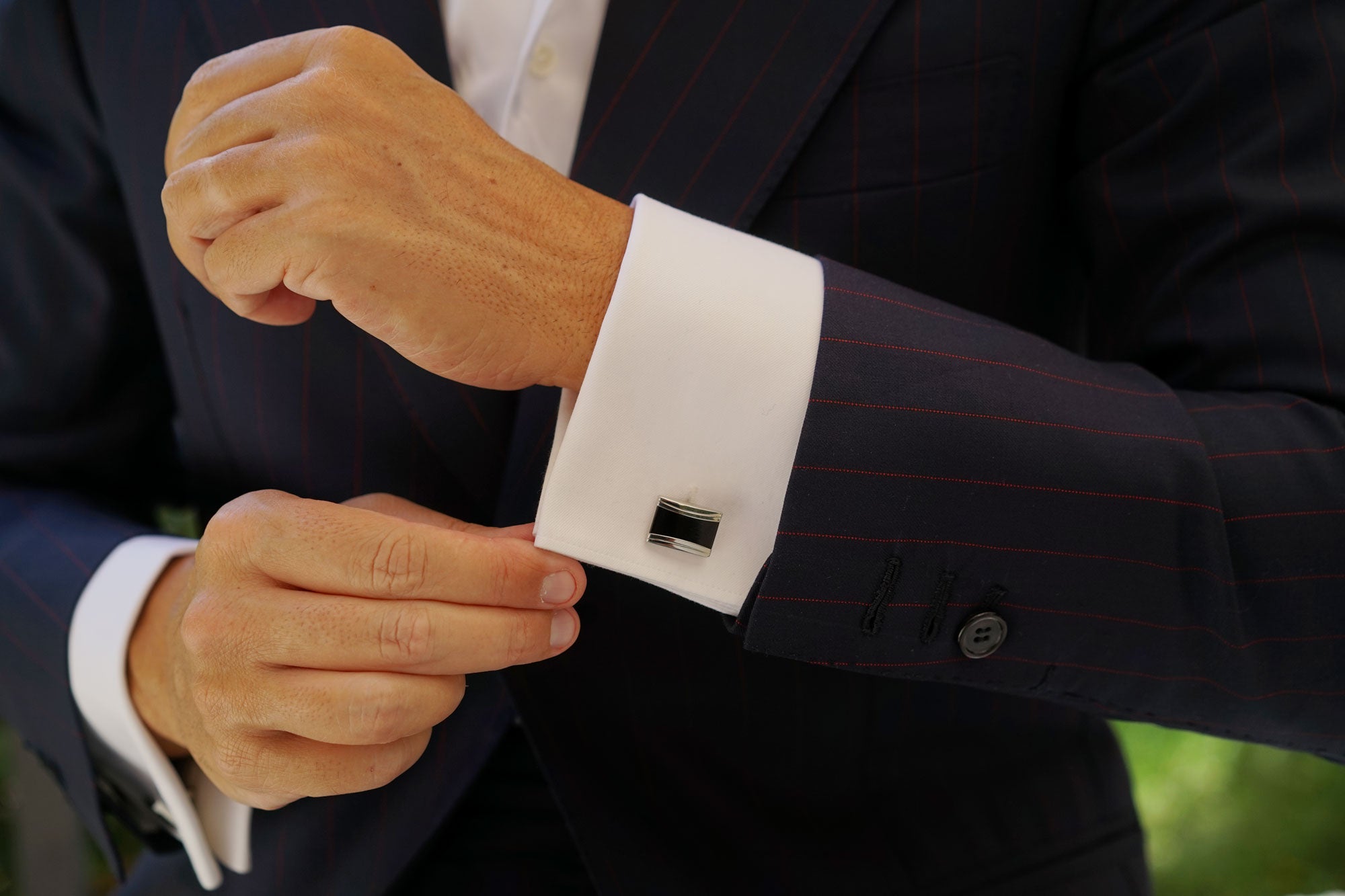 The Black Knight Rectangle Cufflinks