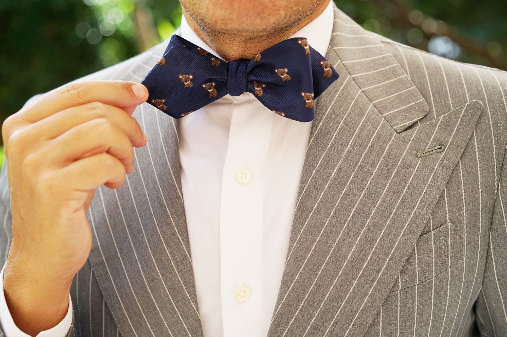 Koala Diamond Self Bow Tie