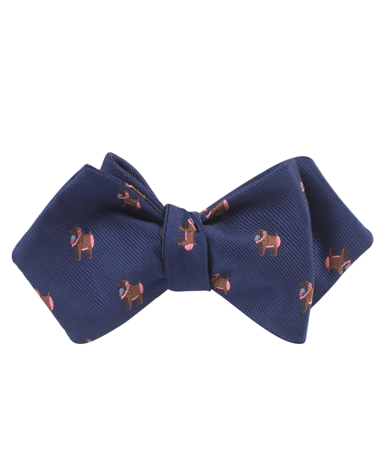 Baboon Diamond Self Bow Tie