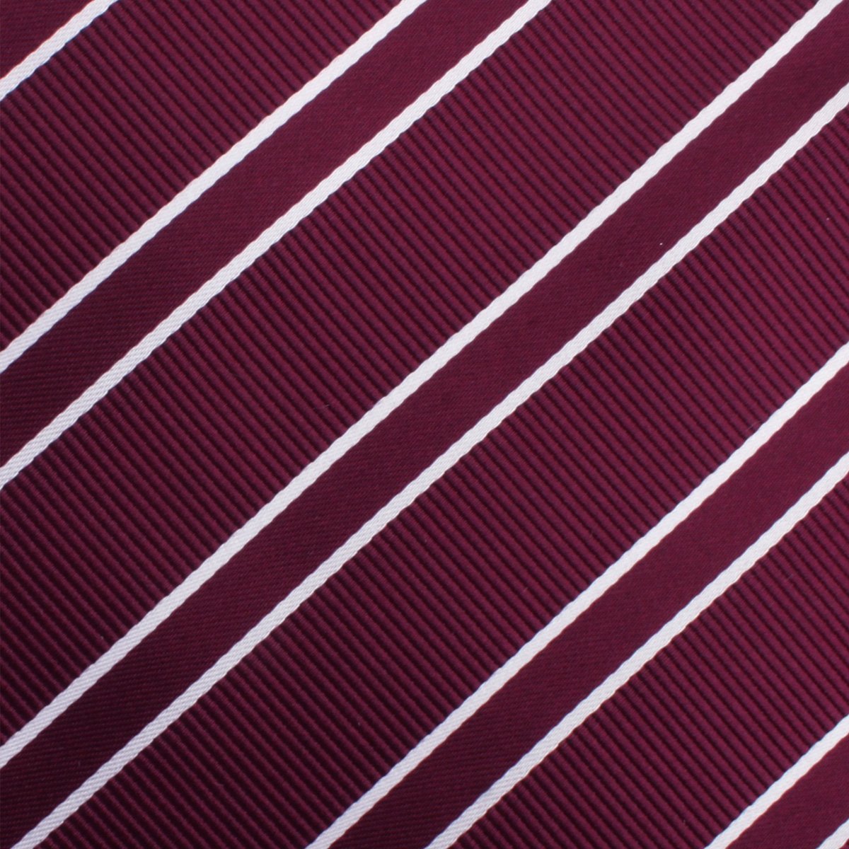 Wine Burgundy Double Stripe Pocket Square