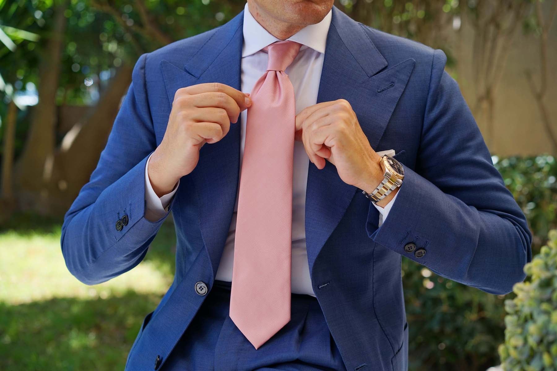 Dusty Blush Pink Twill Necktie