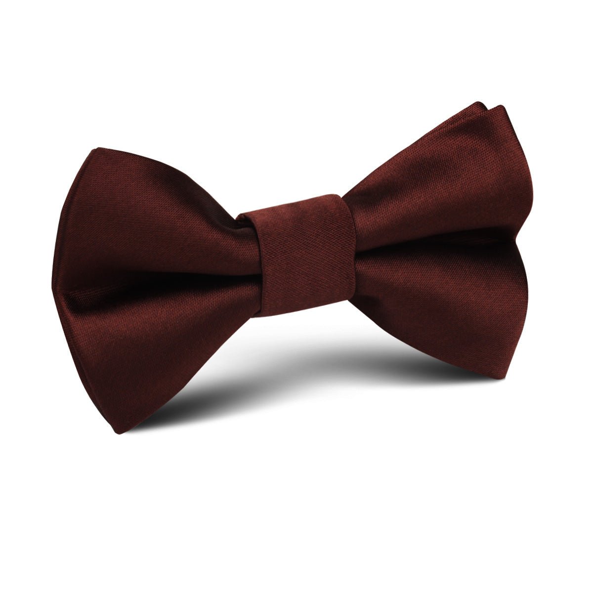 Cocoa Brown Satin Kids Bow Tie