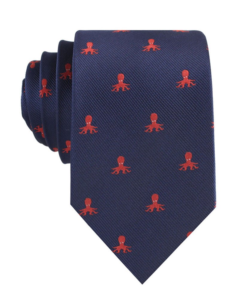 Caribbean Coral Octopus Tie