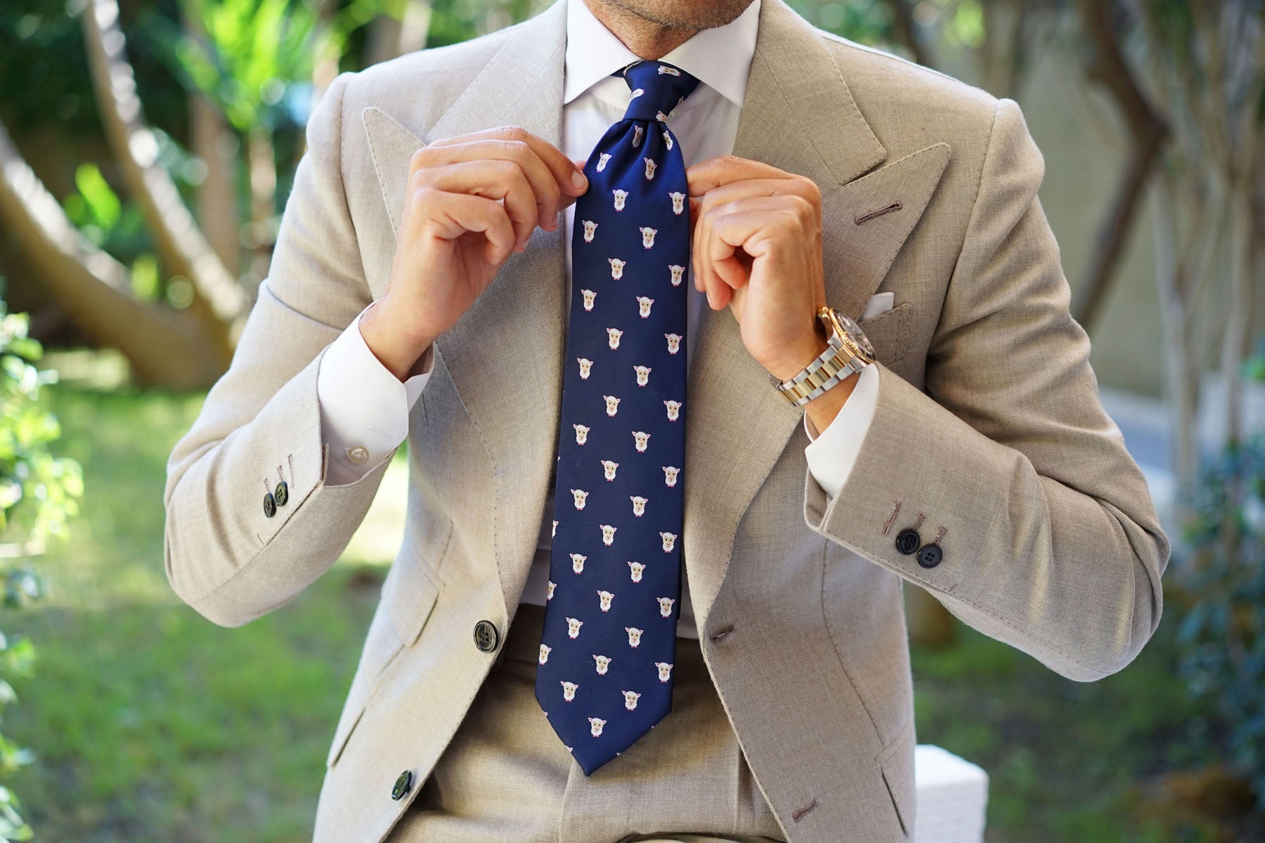 White Sheep Tie