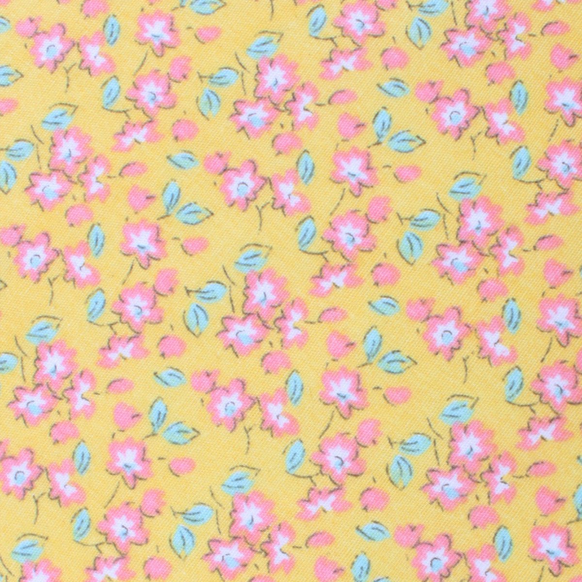 Fabric Swatch (Y264) - Phi Phi Yellow Floral