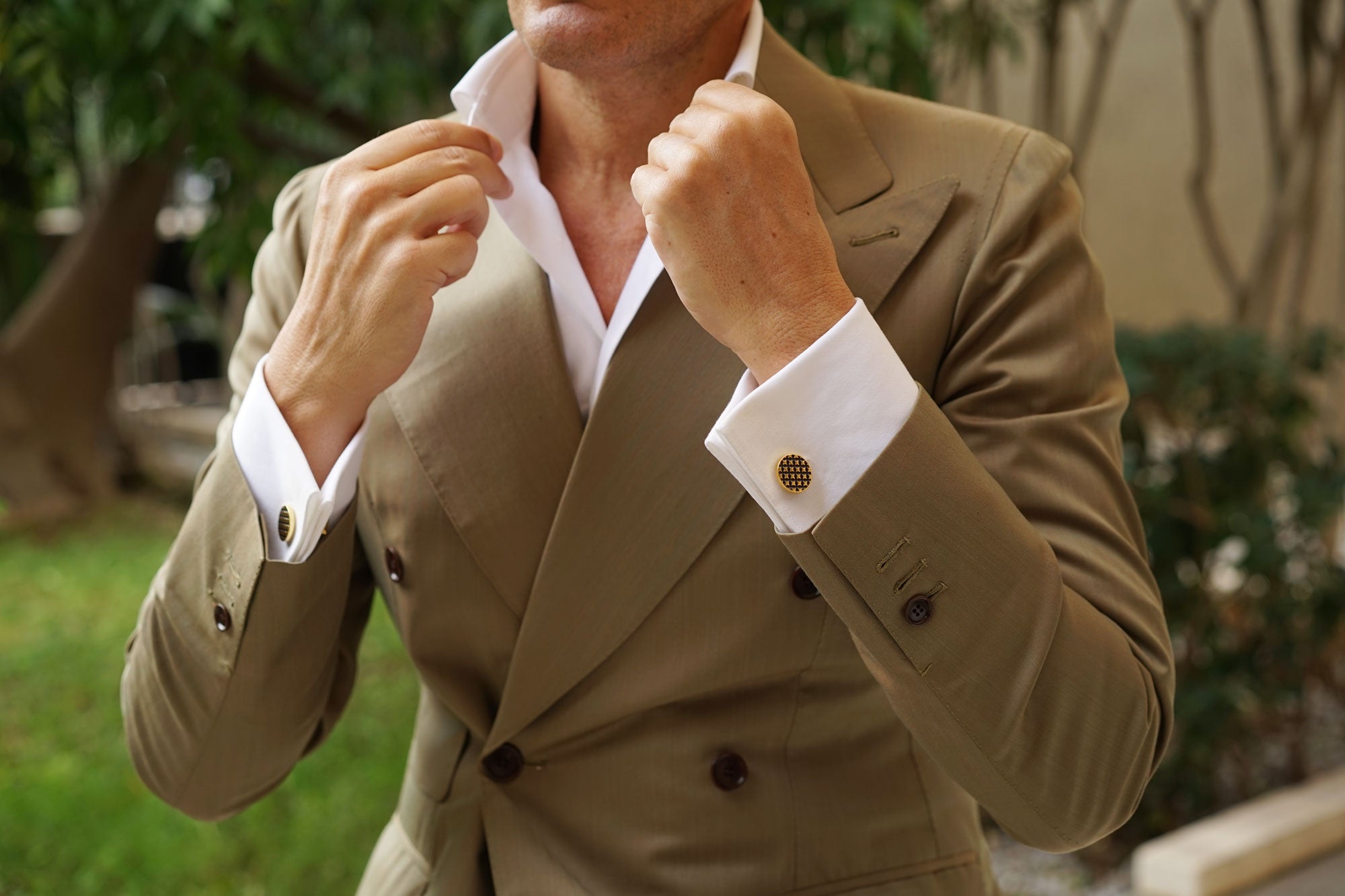 Gold Four Point Star Cufflinks