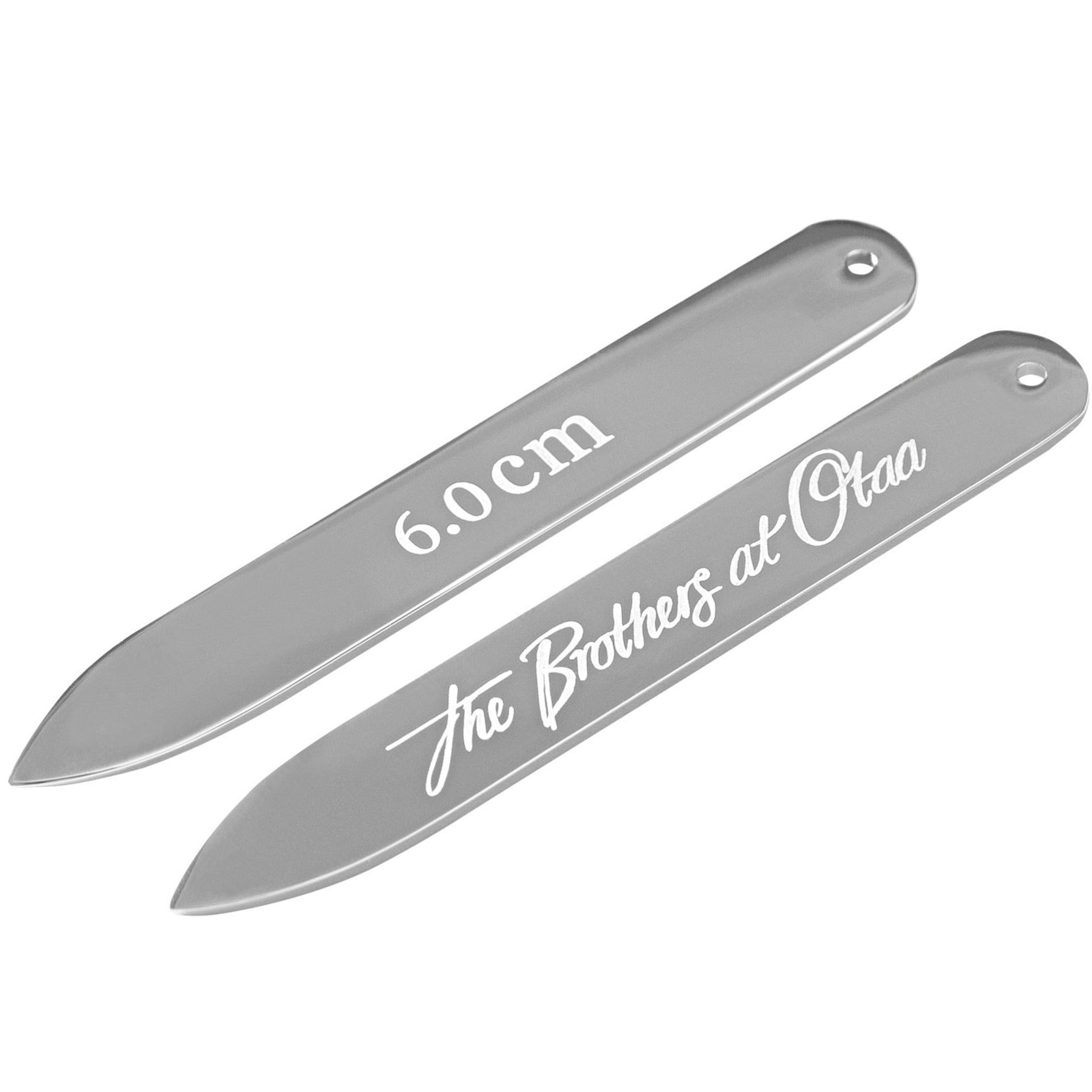 Shining Silver Collar Stays