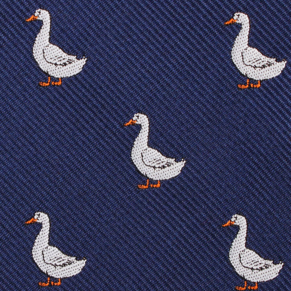 Russian White Goose Self Bow Tie