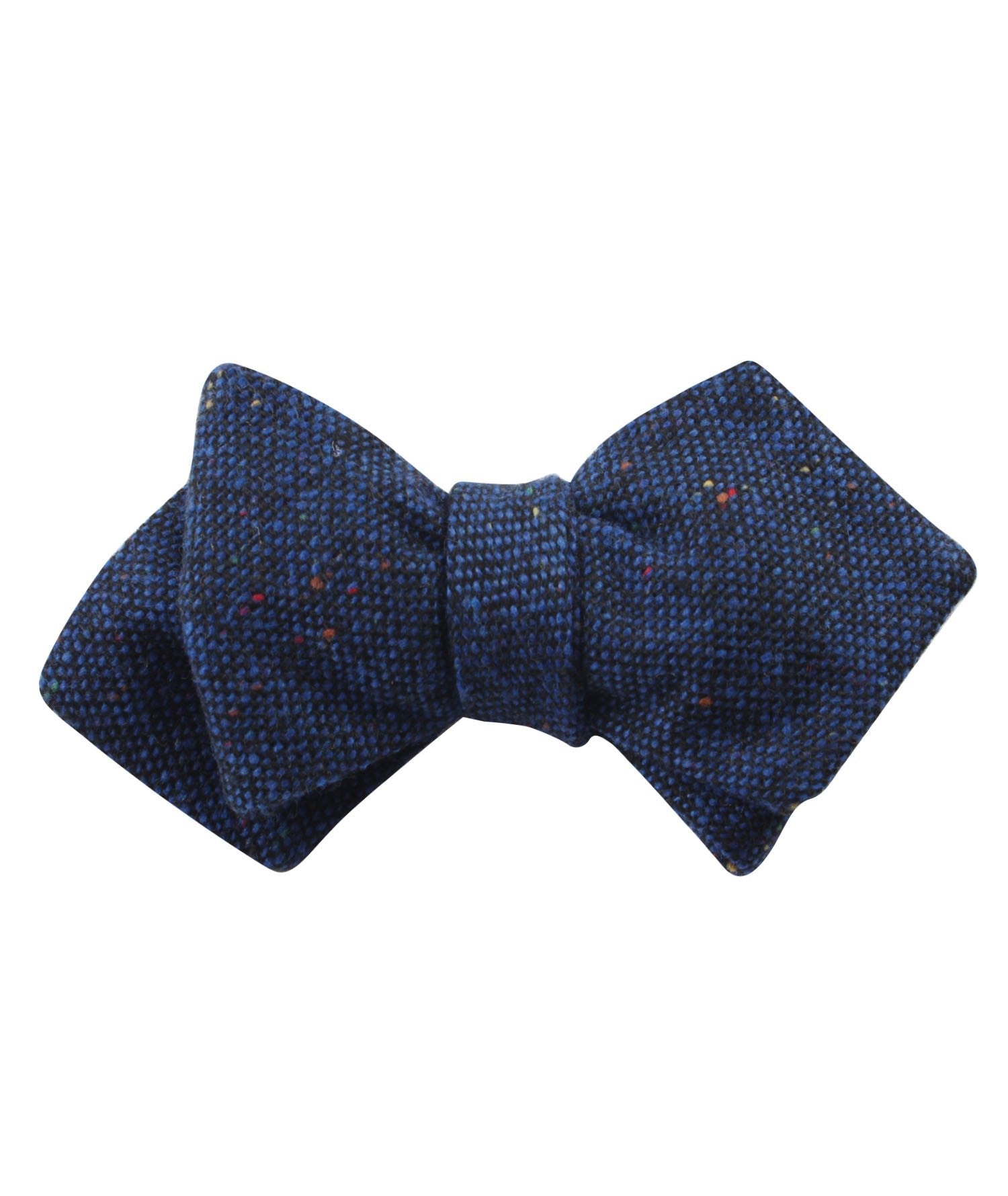 Speckles on Blue Donegal Diamond Self Bow Tie