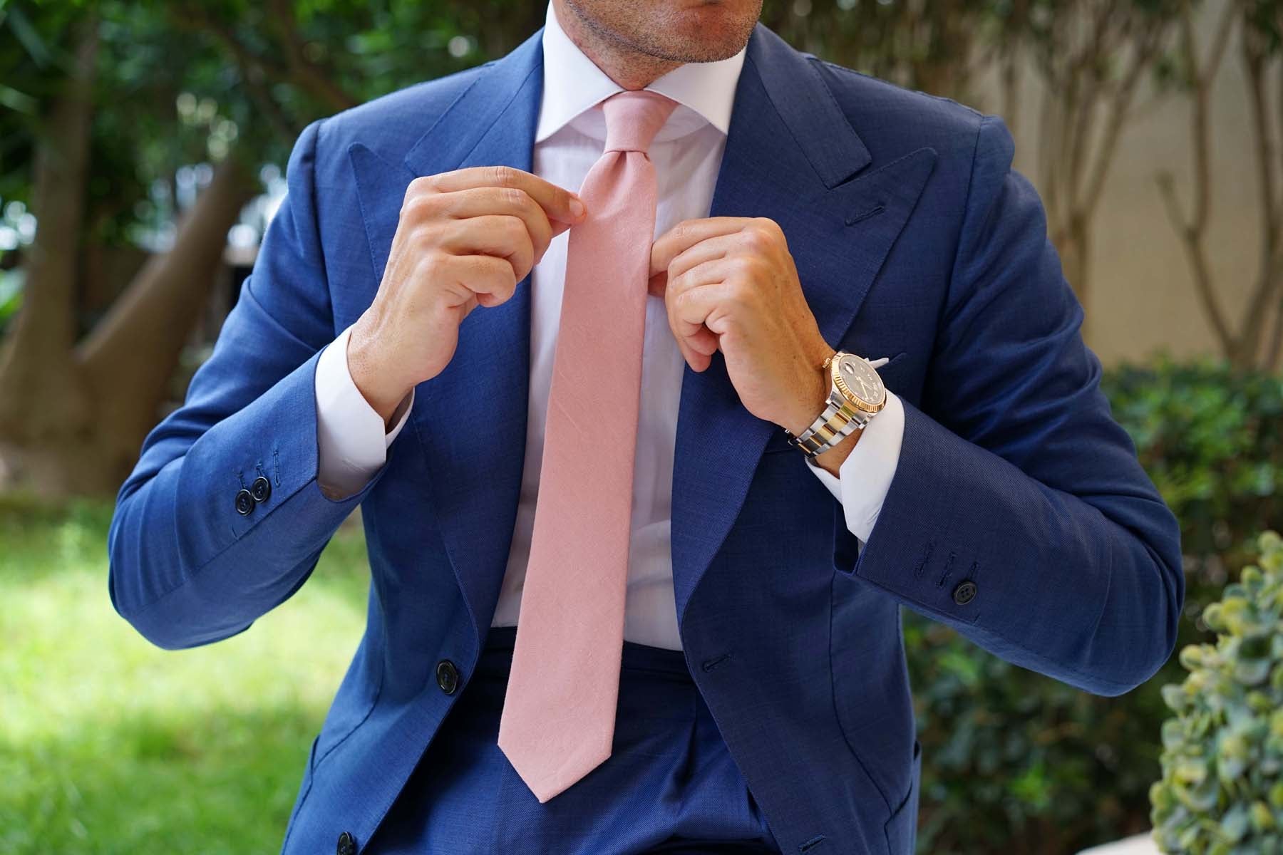 Dusty Rose Pink Skinny Tie