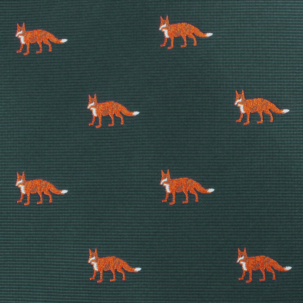 Culpeo Fox Dark Green Self Bow Tie