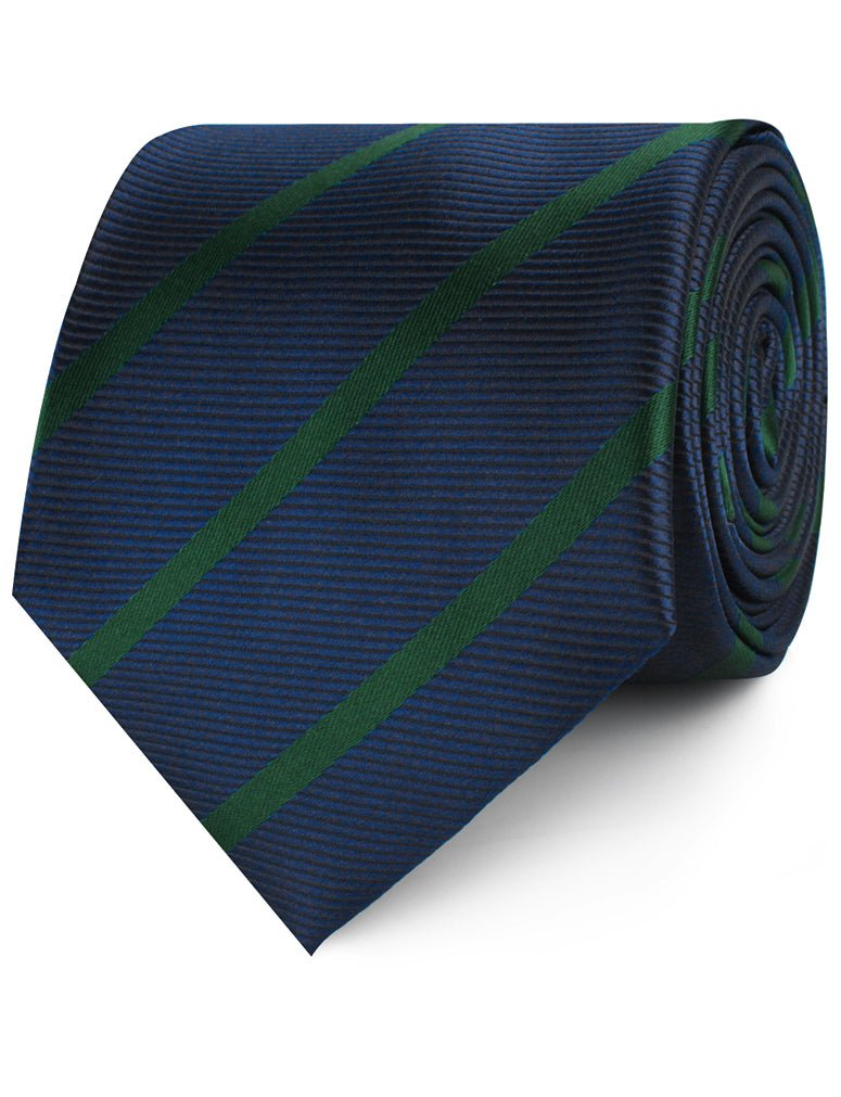 Brunswick Green Striped Necktie