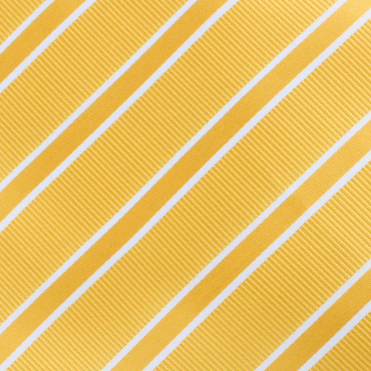 Sunflower Yellow Double Stripe Pocket Square