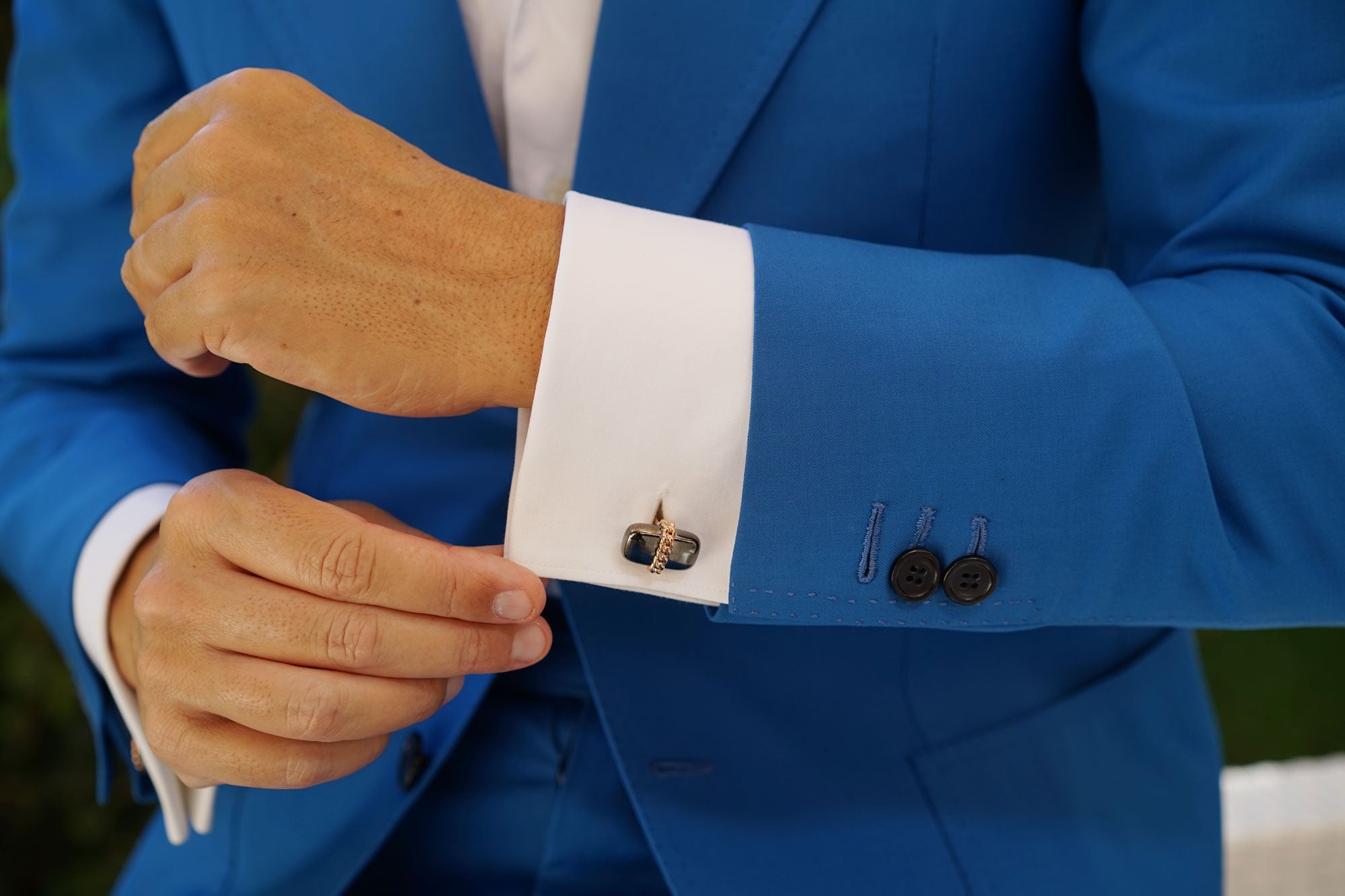 Yamaguchi Rose Gold Cufflinks