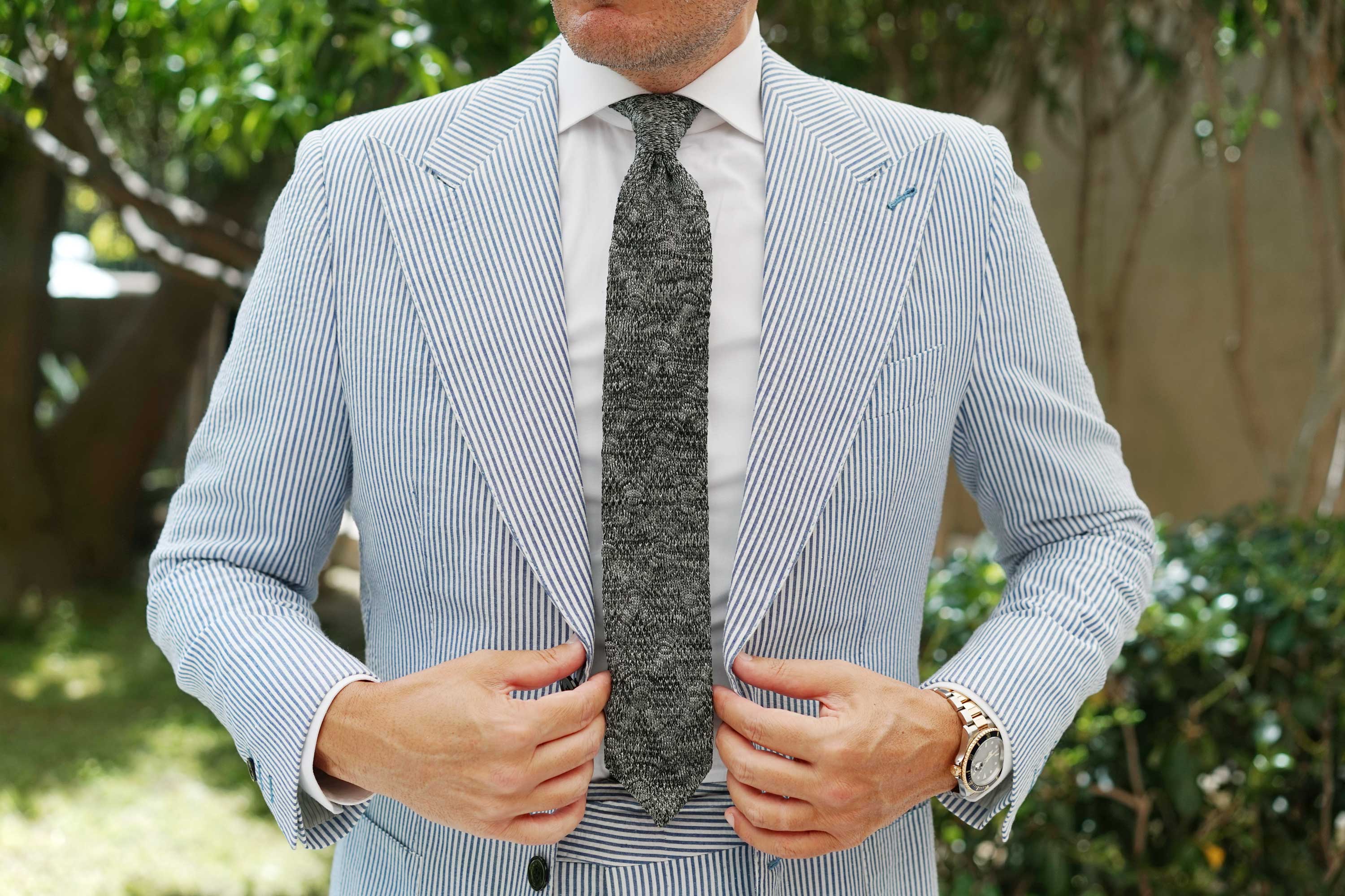 The Raven Knitted Tie