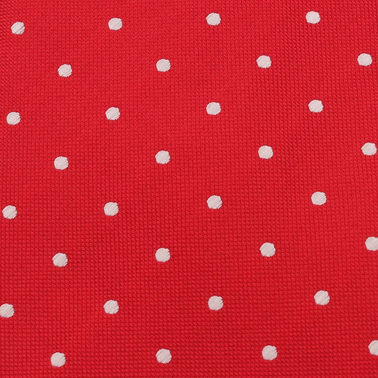 Red with White Polka Dots Pocket Square