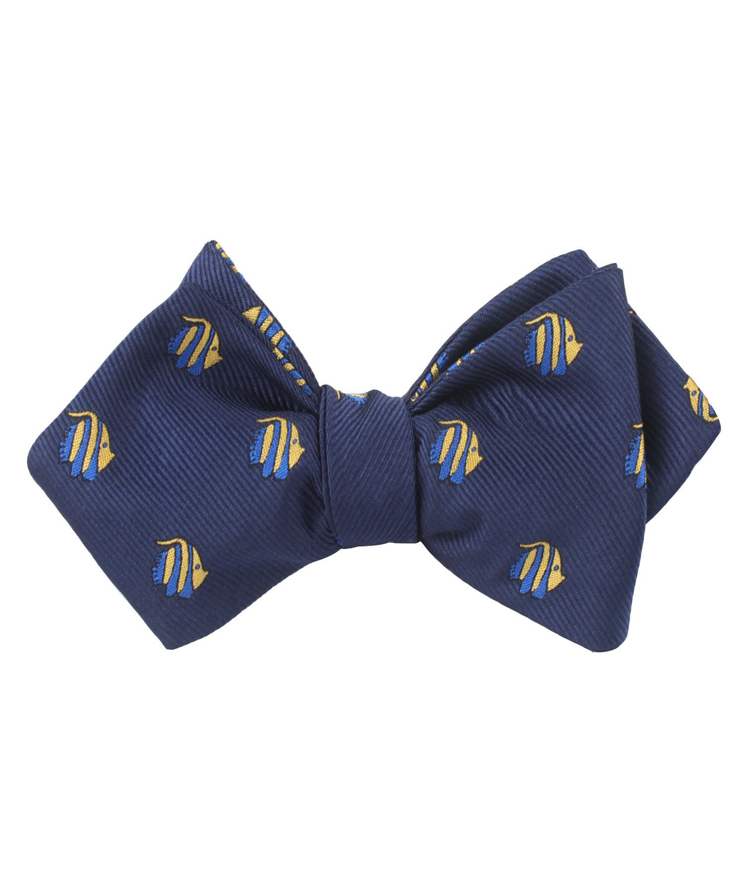 Tropical Fijian Fish Diamond Self Bow Tie