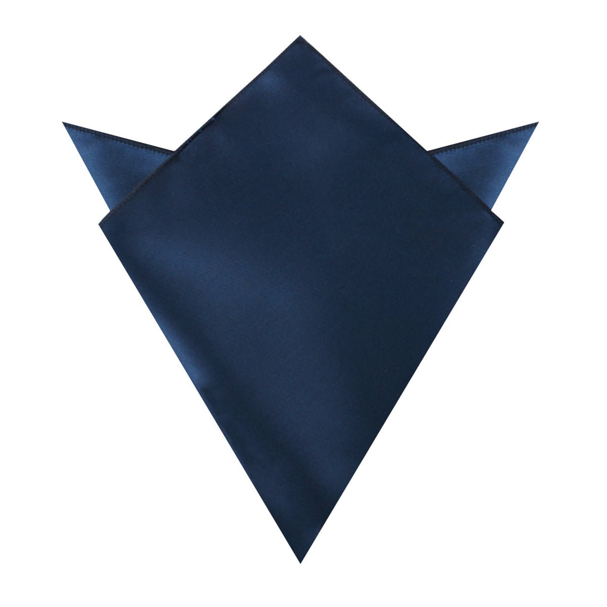 Admiral Navy Blue Satin Pocket Square