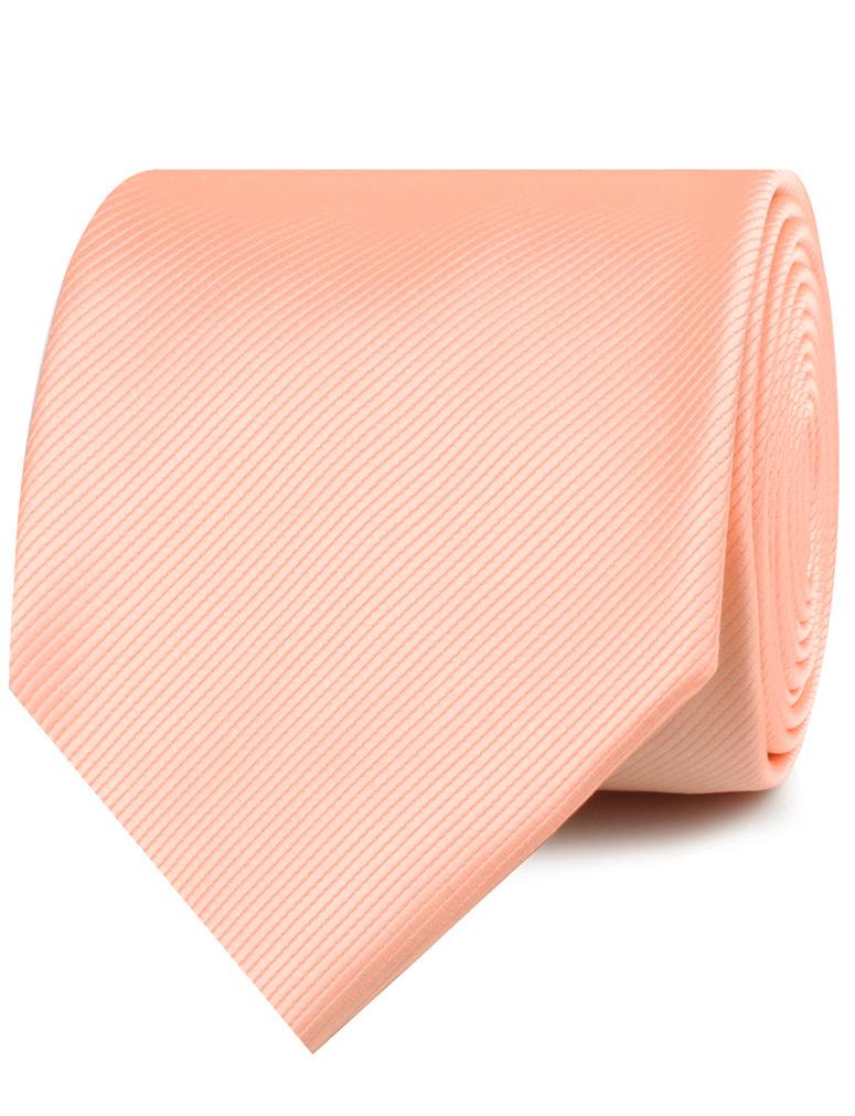 Salmon Frosty Pink Twill Necktie