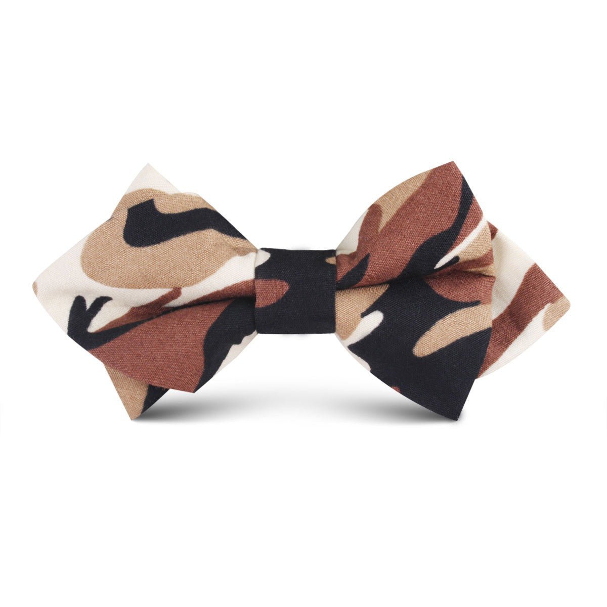 Desert Sand Camouflage Kids Diamond Bow Tie