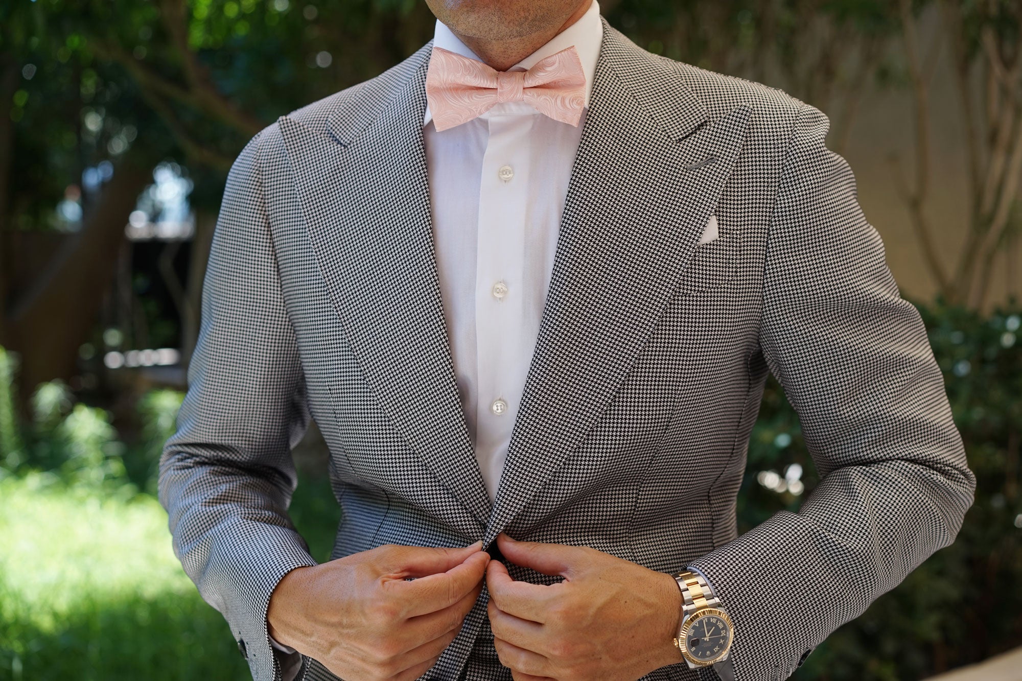 Blush Pink Khamsin Bow Tie