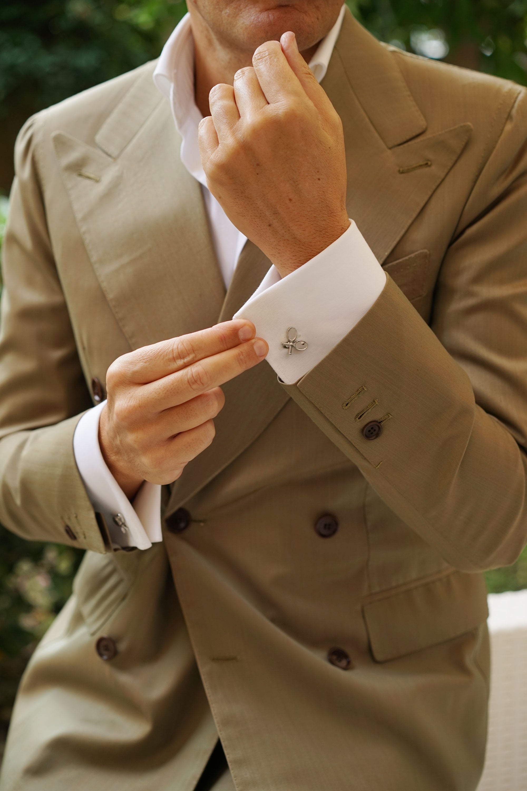 Tennis Racquet Cufflinks