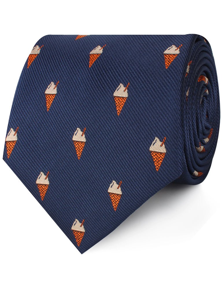 Cappuccino Ice Cream Cone Necktie