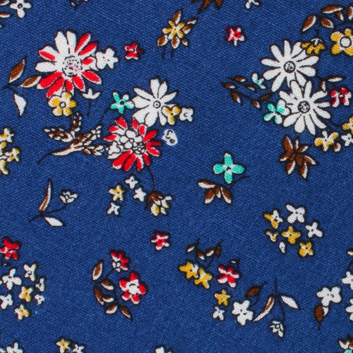 Floraison Carnivale Blue Floral Pocket Square