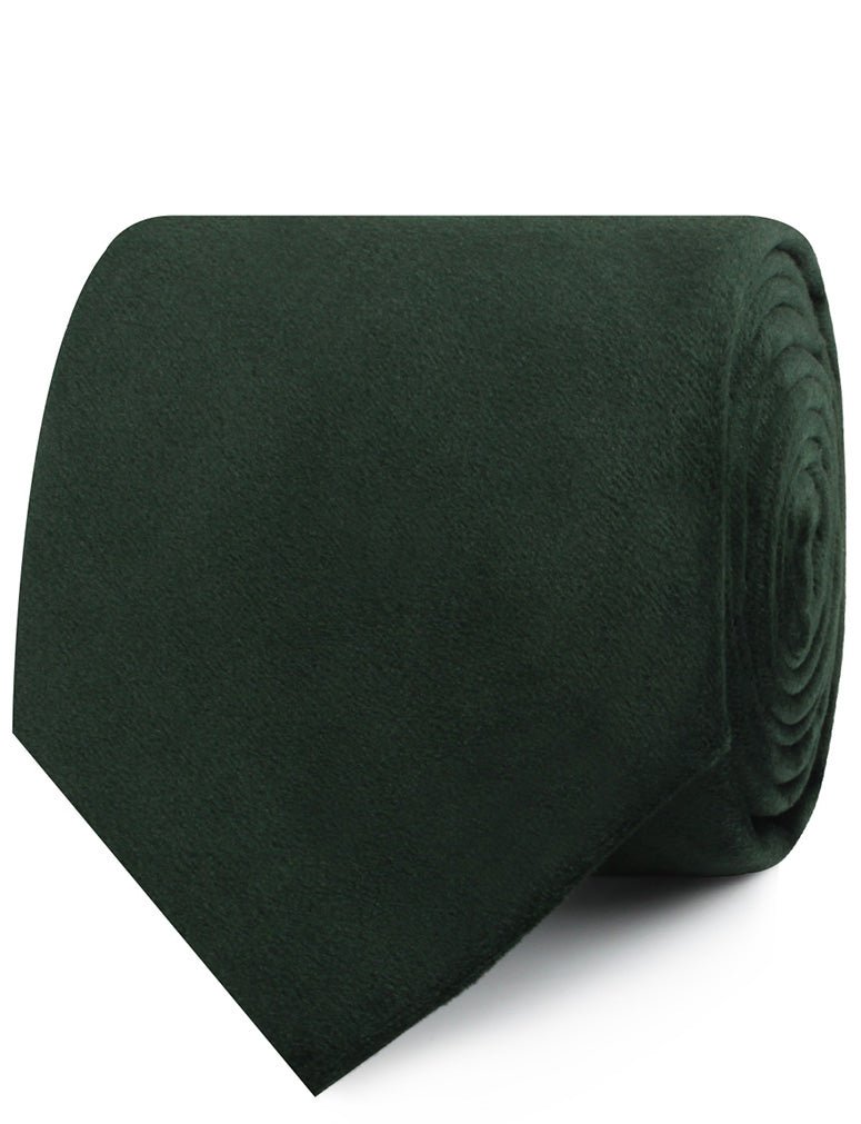 Bond Dark Green Bond Velvet Necktie