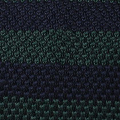 Prince of Darkness Green Knitted Tie