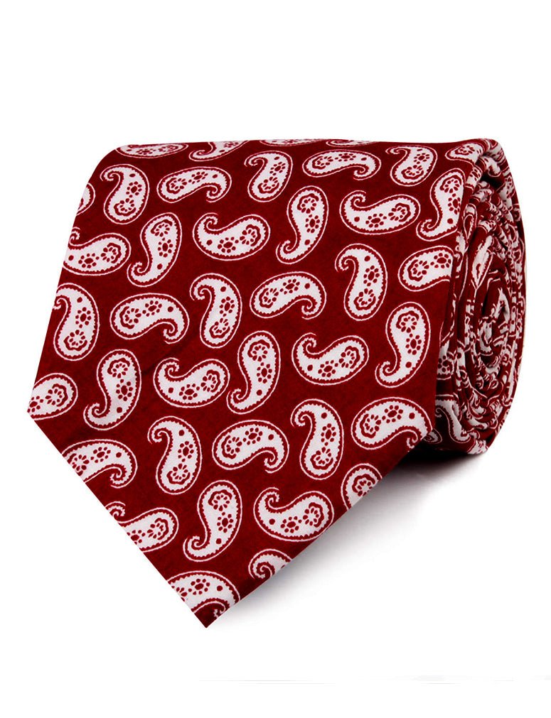 Danielre Red Paisley Necktie