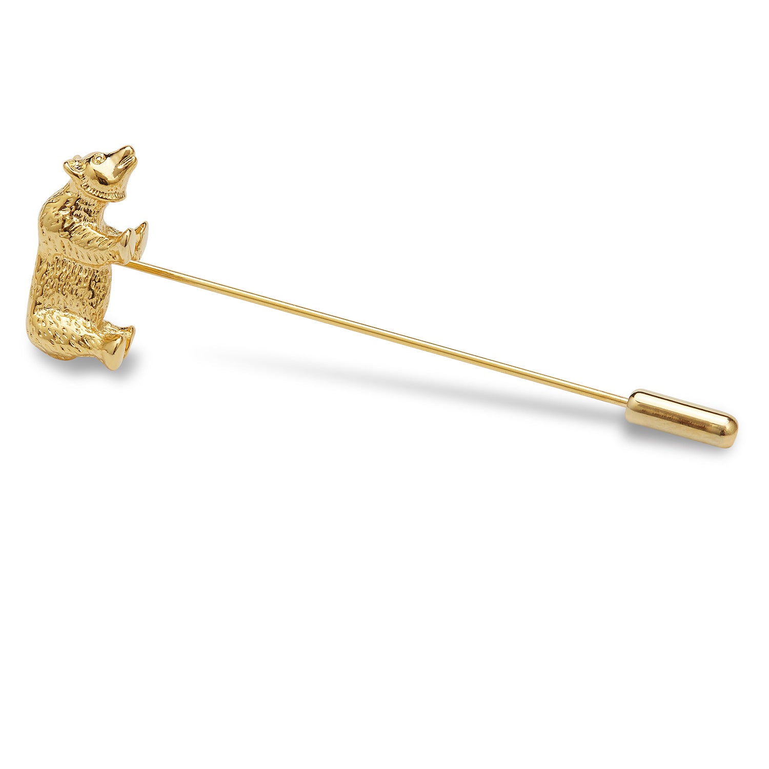 House of Honey Gold Bear Lapel Pin