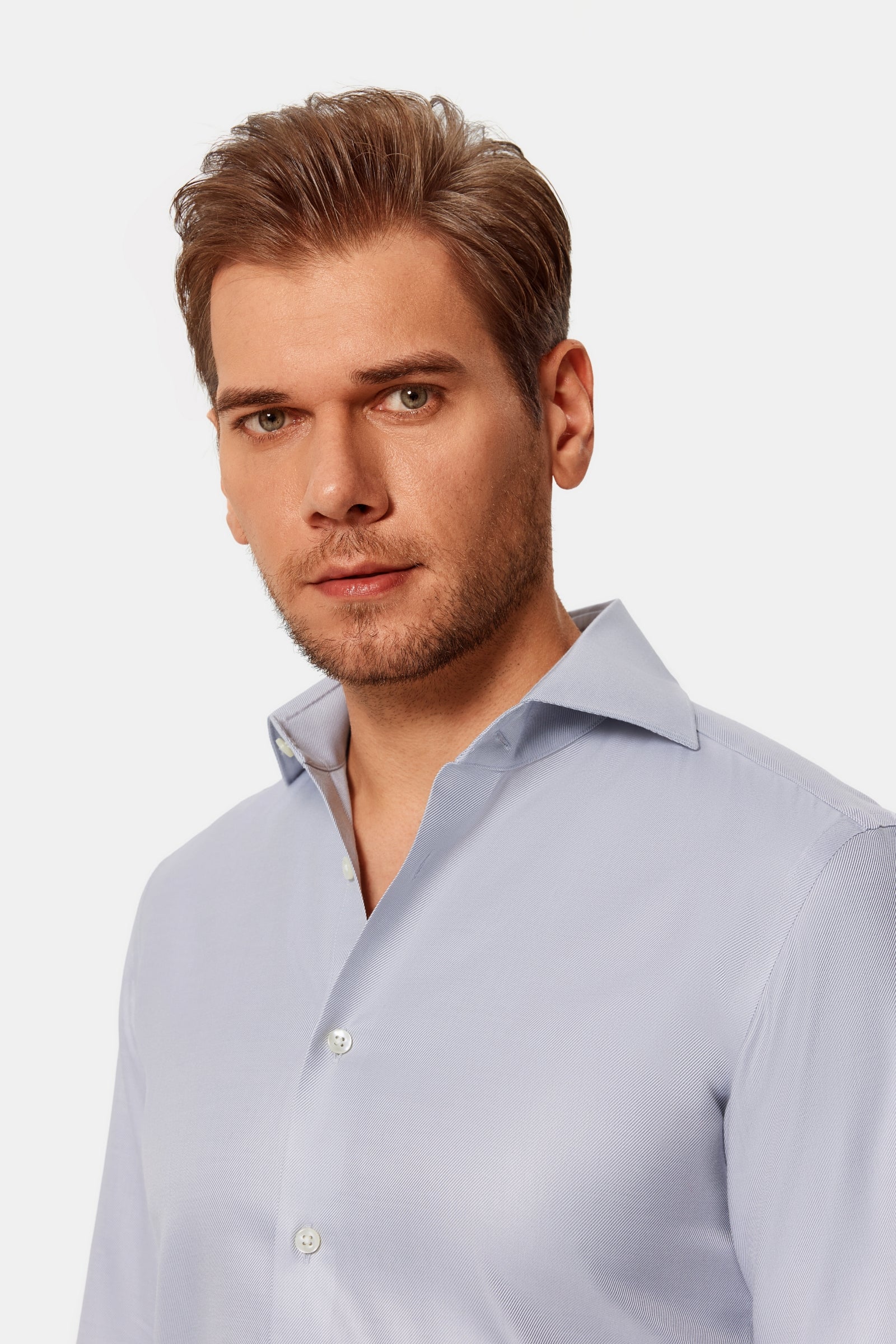 Riskin Light Blue Lucious Non-Iron Shirt