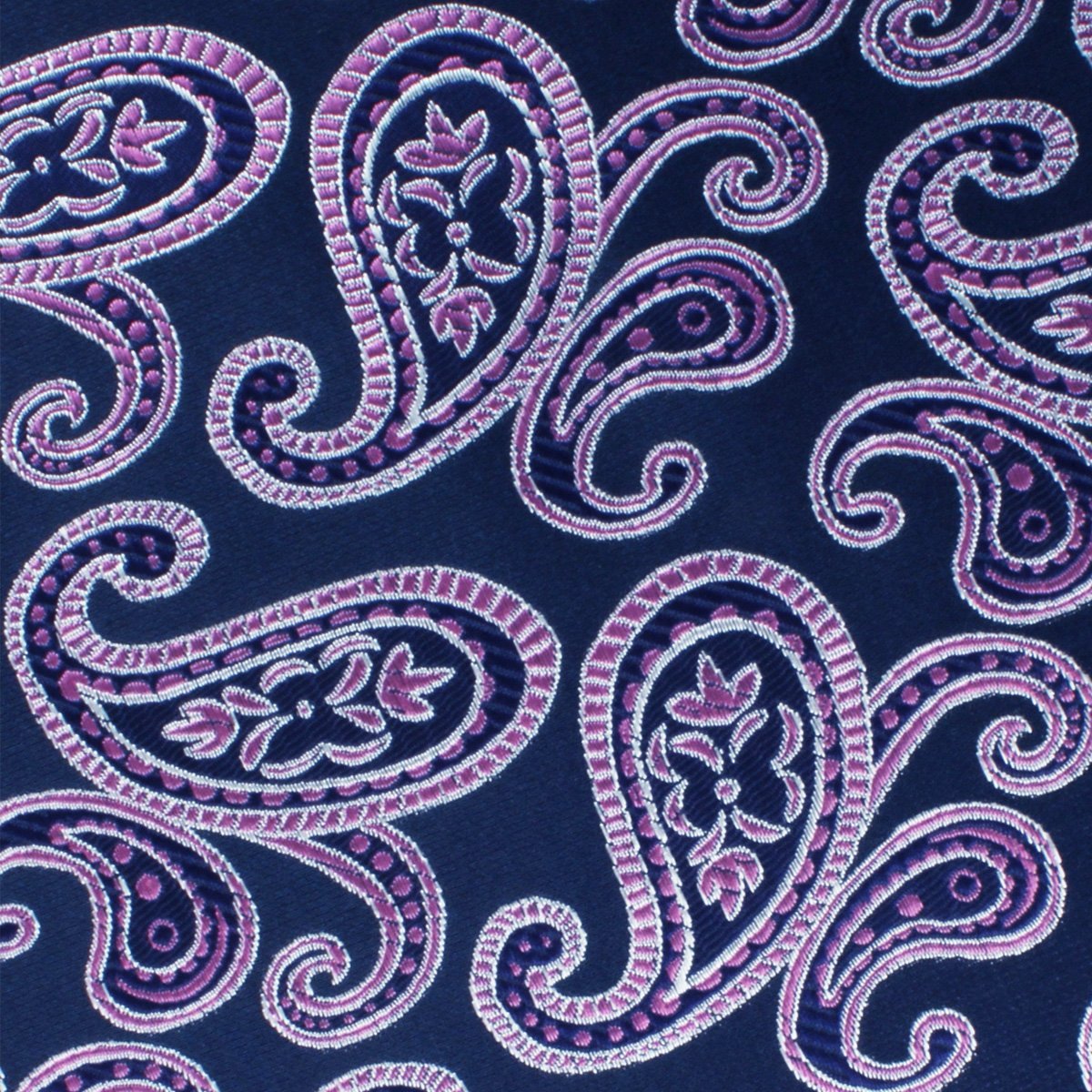 Qajar Dynasty Purple Paisley Skinny Tie