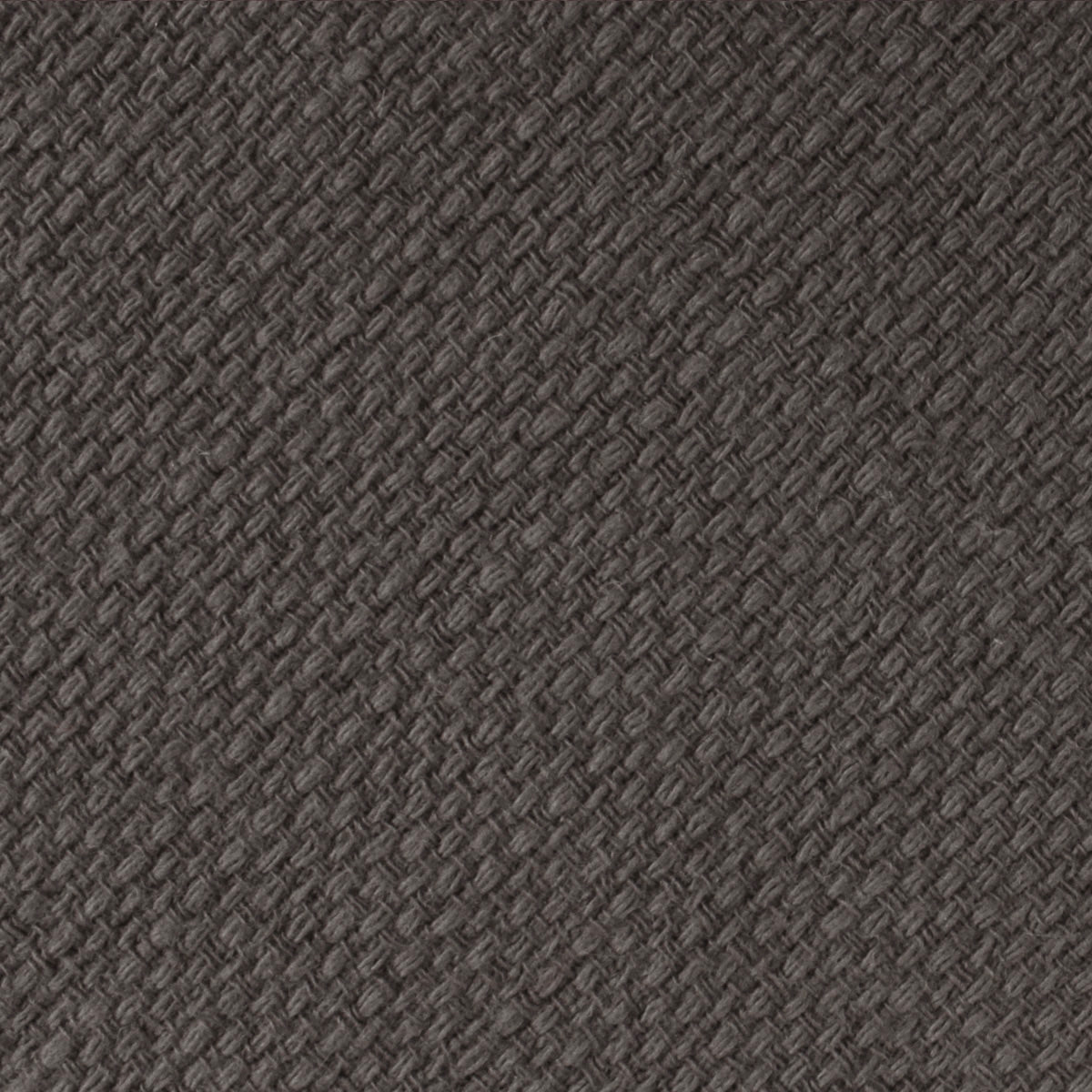 Charcoal Graphite Weave Linen Pocket Square