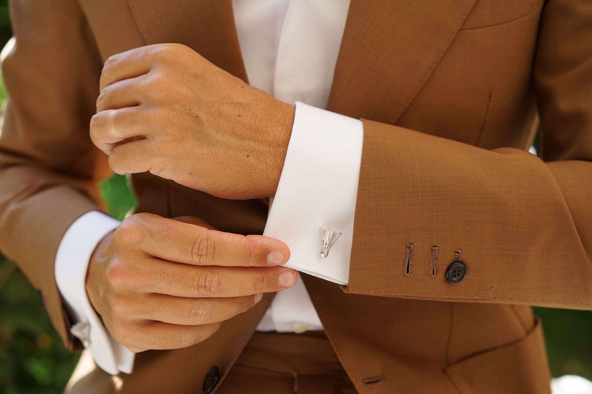 Badminton Shuttlecock Cufflinks