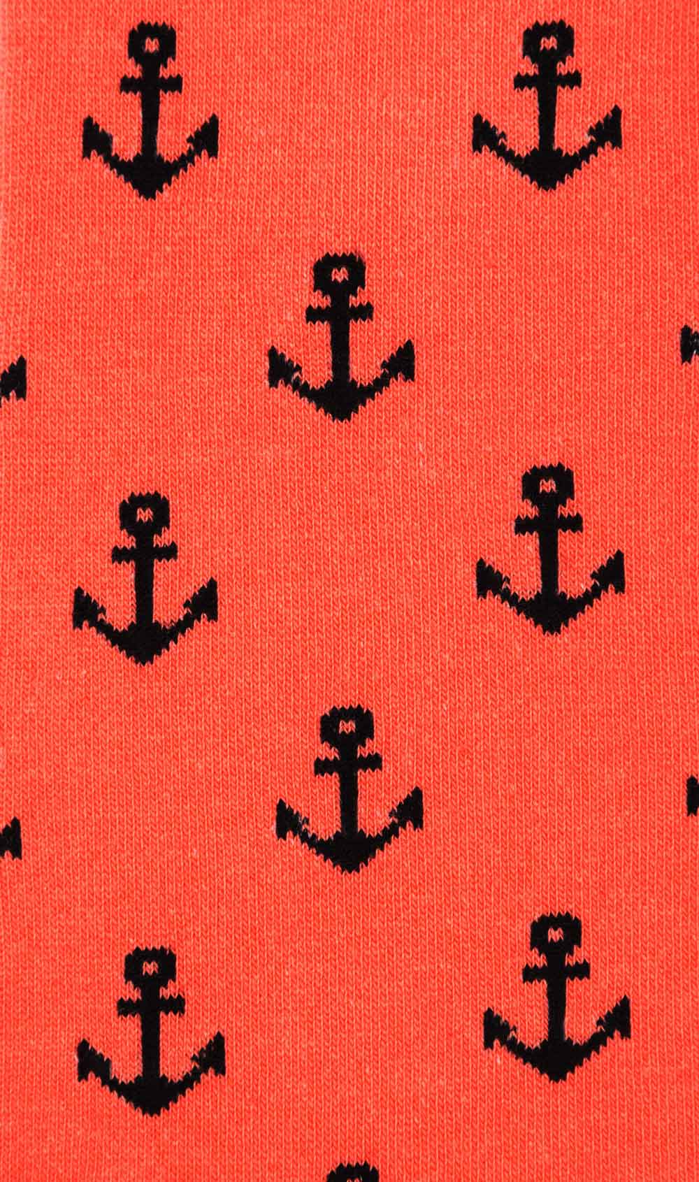 Peach Anchor Socks