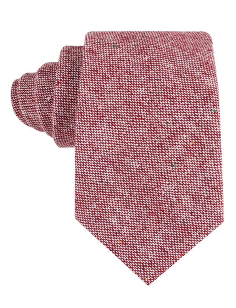 Burgundy Sharkskin Tie