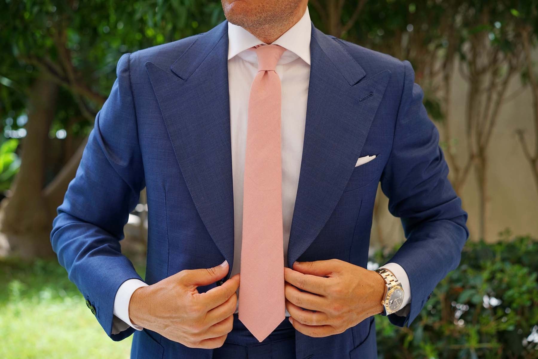 Dusty Rose Pink Skinny Tie