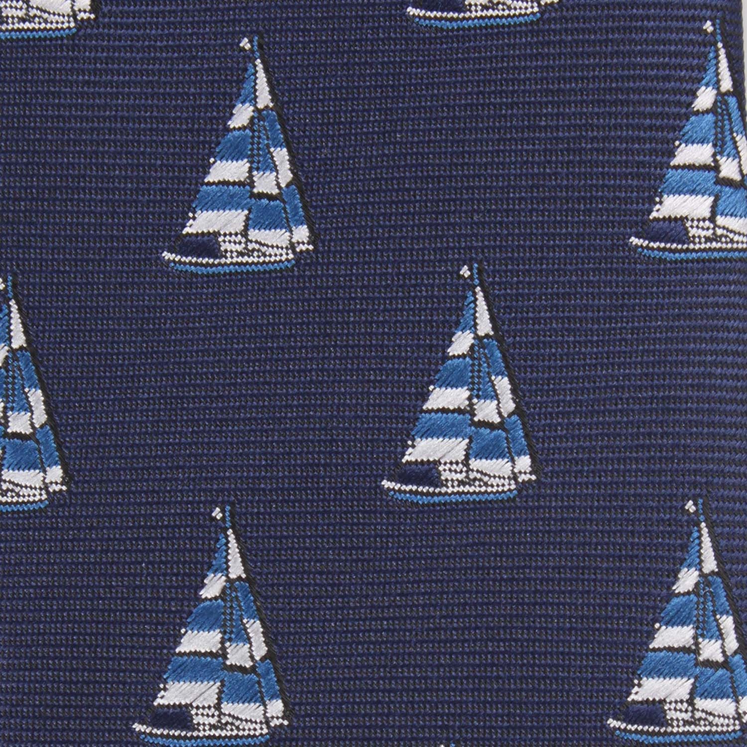 Navy Blue Sailor Boat Kids Diamond Bow Tie