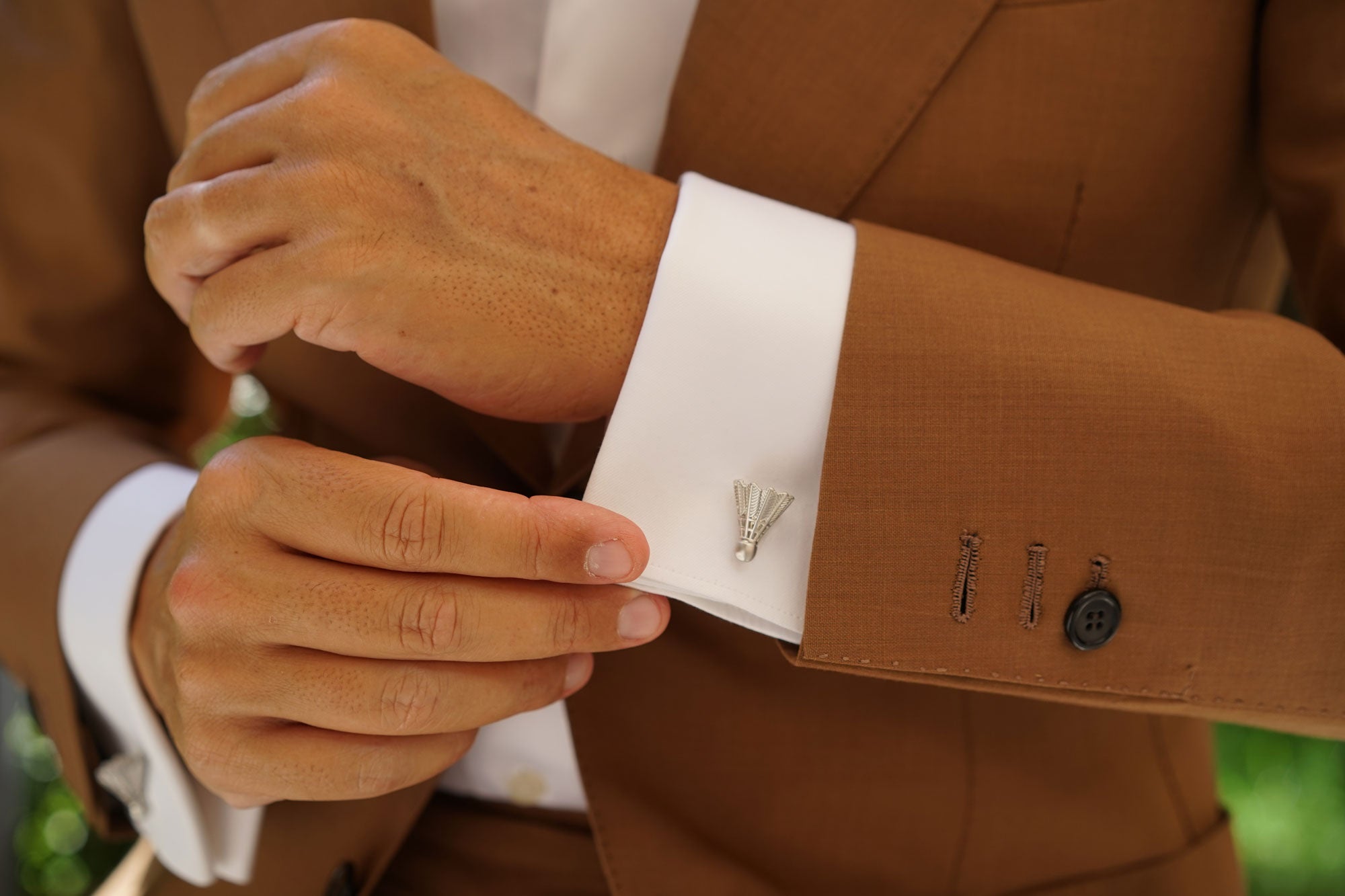 Badminton Shuttlecock Cufflinks