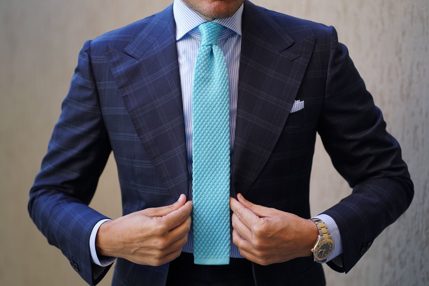 Butabi Sky Blue Knitted Tie