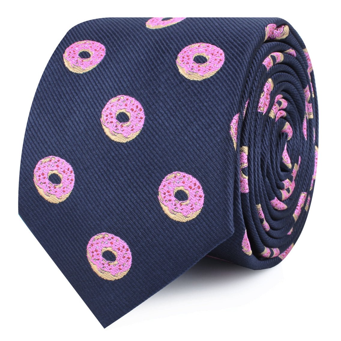 Pink Donuts Skinny Tie