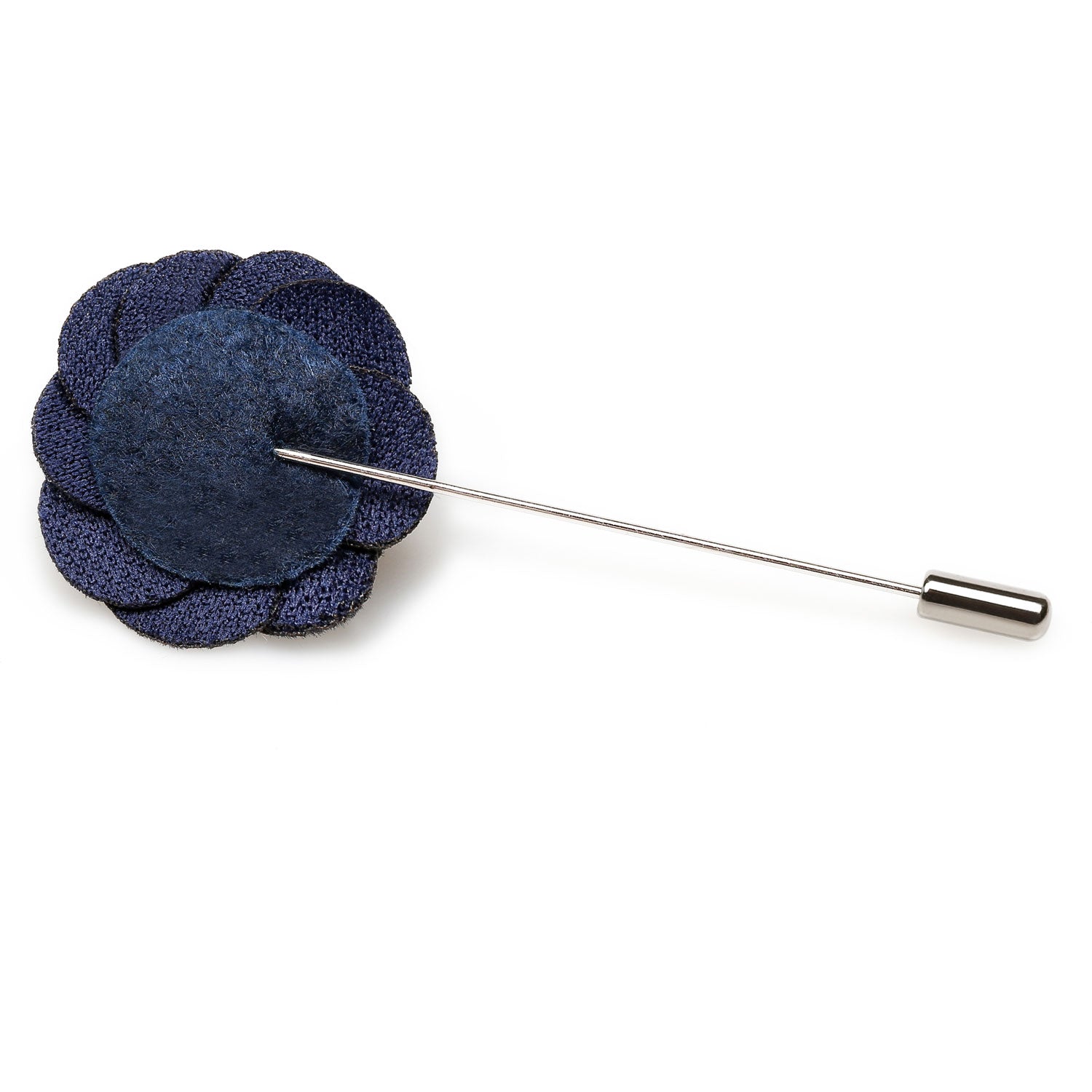 Navy Blue Mini Velvet Lapel Pin